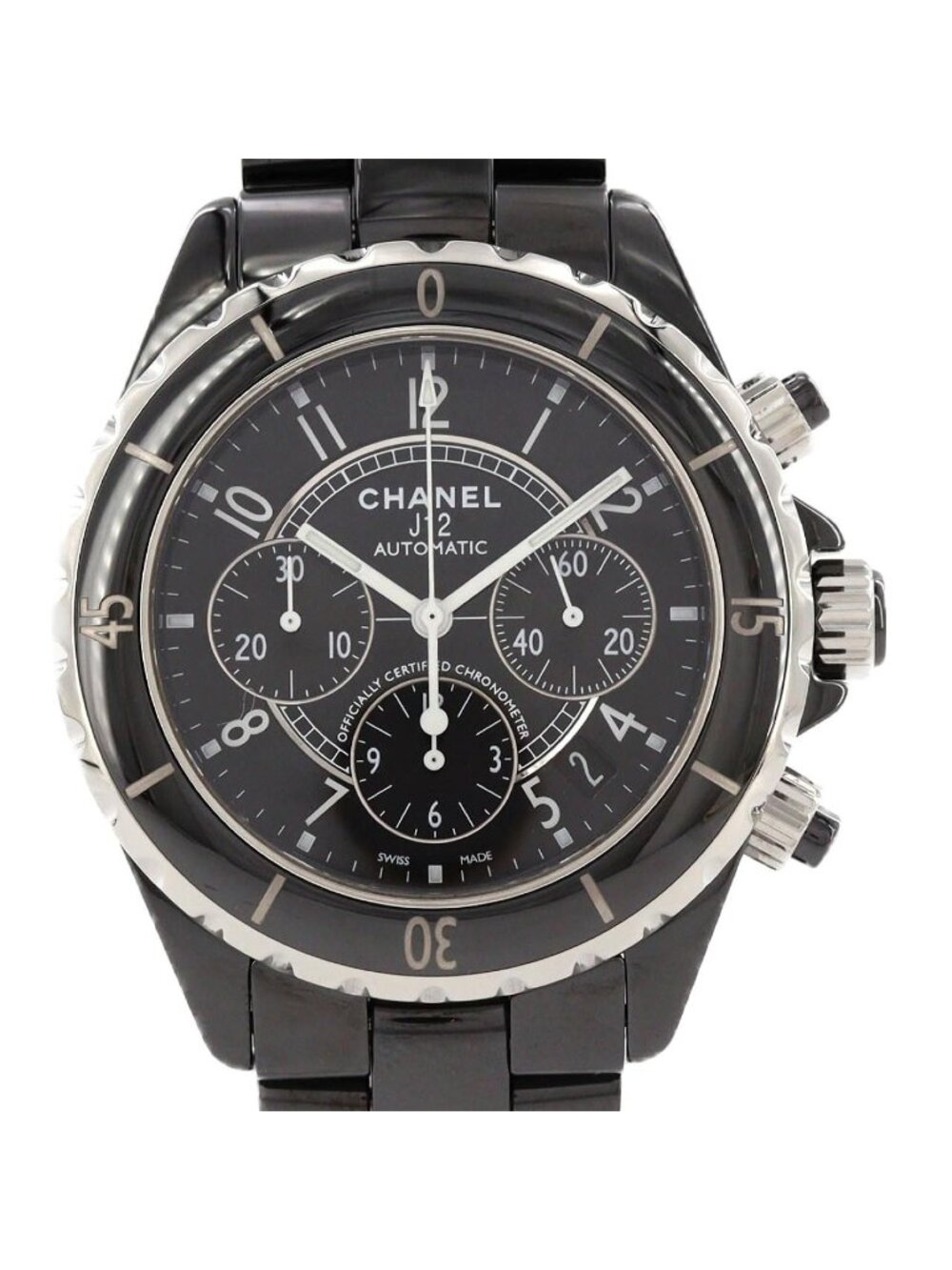 Chanel Ceramic Automatic Watch Black